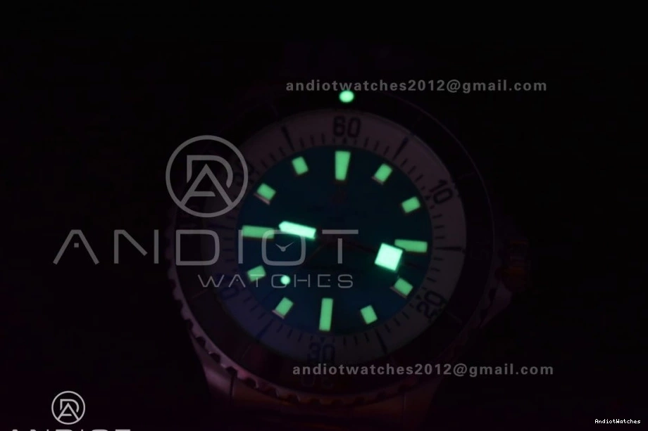 Best SuperOcean Dial on 44 Bracelet SS 481 TF Automatic Edition White AllSeason A 1:1 Blue 0214